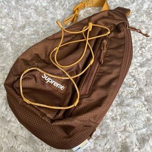 Brown Supreme SS22 Sling Bag NWOT